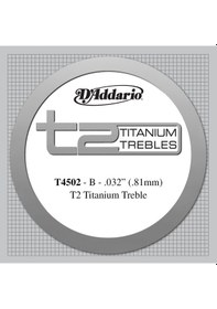 Resim Daddario T4502 Klasik Gitar Tek Tel T2 Serisi - Tiz Tel 