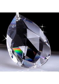 Resim Asfor Oval Kristal Avize Taşı Cam Lazer Kesim 50 Mm 