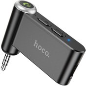 Resim Hoco Magic Tak Çalıştır Uyumlu E58 Aux Girişli Bluetooth Ses Dönüştürücü Araç Kiti 
