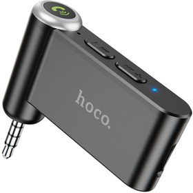 Resim Hoco Magic Tak Çalıştır Uyumlu E58 Aux Girişli Bluetooth Ses Dönüştürücü Araç Kiti 
