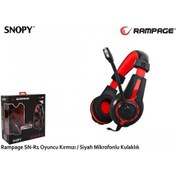 Resim RAMPAGE SN-R1 Stereo 3.5mm Jack Siyah/Kırmız Gaming Mikrofonlu 