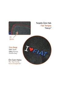 Resim Tempra Tipo Torpido Koruma Kaplama Halısı Örtüsü Kırmızı Dikiş 