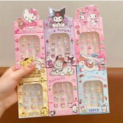 Resim 6 Paket! 72 adet Sevimli Kedi / for Kuromi ve Diğer Sanrio Yıldızları İçin, 3D Hayvan Desenleri Süper Canlı! Aile Tırnak Salonları, Partiler ve Tatil Görünümleri İçin Temel! 