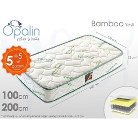 Resim Babyhopeankara 100X200 Opalin Ortopedik Bamboo Yaylı Yatak 100*200 Bamboo Yatak 