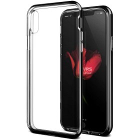Resim VRS Design iPhone X Crystal Bumper Kılıf Black 