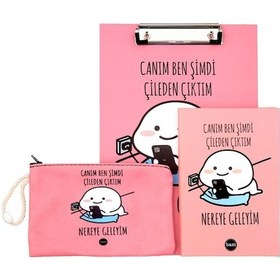 Resim Canım Ben Şimdi Tasarımlı Kırtasiye Seti 