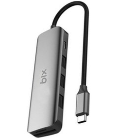 Resim Bix Type-C Usb 3.0 Pd Kart Okuyucu 3 Portlu Çoklayıcı Hub 