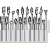 Resim 1 Set Döner Tungsten Karbür Deburring Makinesi - Ahşap İşleme, Delme, Oyma, Oyma ve Parlatma için Mükemmel! 