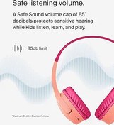 Resim Belkin SoundForm Çocuklar için Dahili Mikrofonlu Kablosuz Kulak Üstü Kulaklık, Çevrimiçi Öğrenme, Okul ve Seyahat için iPhone, iPad, Galaxy ve Diğer Cihazlarla Uyumlu - Pembe 