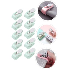 Resim Privo 10 Adet Mandallı Yorgan Sabitleme Klipsi | Nevresim ve Çarşaf Kaydırmaz Tutucu 