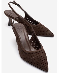 Resim Luvishoes Uvıen Kahverengi Süet Kadın Topuklu Ayakkabı 