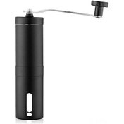 Resim Gajeena Stainless Steel El Fırçalı Kahve Değirmeni - Taşınabilir, Ayarı Ayarlanabilir, 40g Kapasite, Siyah, Spor Ve Baharatlarda Kullanılabilir 