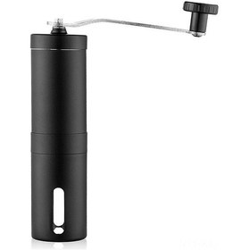 Resim Gajeena Stainless Steel El Fırçalı Kahve Değirmeni - Taşınabilir, Ayarı Ayarlanabilir, 40g Kapasite, Siyah, Spor Ve Baharatlarda Kullanılabilir 