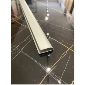 Resim Nalbur Bakkal Alüminyum Oval U 8 mm Parke Bitim Profil Çıtası Boy Ölçü Seçiniz 