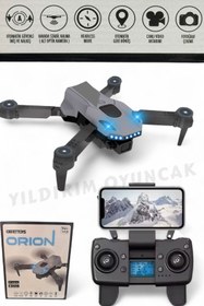 Resim YILDIRIM OYUNCAK Uzaktan Kumandalı Full Fonksiyon Şarjlı 4K Çift Kameralı Drone Katlanabilir Taşıma Çantalı Drone 