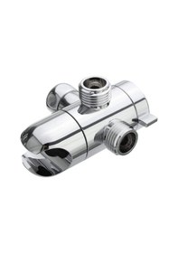 Resim Mufunye 3 Yollu Duş Başlığı Ayırıcı, Kolay Montajlı, Krom Kaplama, Abs Malzeme 