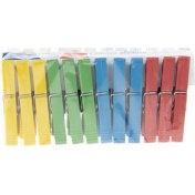 Resim Neonova Flamingo Çamaşır Mandalı Plastik Renkli 24LÜ Mandal 