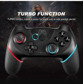 Resim Bloomnest Şarj Edilebilir Bluetooth Oyun Kolu Usb Kablosuz Gamepad 6 Eksenli-161 