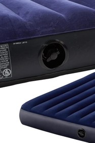 Resim The Wlue Çift Kişilik Şişme Yatak | Dahili Pompalı | 203X152X22CM | Kamp & Ev Kullanımı Için 