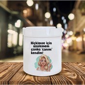 Resim Genel Markalar Hiç Kimse Için Üzülemem Seramik Şık Küllük 