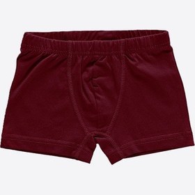 Resim Malabadi Erkek Çocuk Bordo 3 Lü Paket Pamuk Elastan Boxer 209 