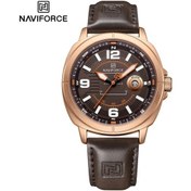 Resim Fochsia Navıforce Erkekler İçin Lüks Klasik Kol Saati Takvimli Golden Brown Okul Dönemi Hediye Diğer 