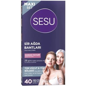 Resim Yüz ve Vücut Ağda Bandı Hassas Ciltler 40'li - STD / STD 