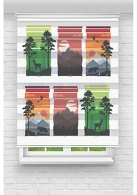 Resim Perdecizade Enxboy Doğa Dijital Baskılı Zebra Perde-cocuk Odası-stor Perde Pz-791 Renkli 