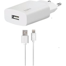 Resim Taks 5Ts01Lb 1,5 Amp Apple Uyumlu iPhone Seyehat Şarj Aleti 