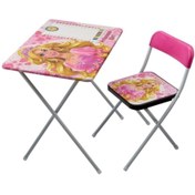 Resim Genel Markalar Prenses Çalışma Masası, Oyun Aktivite Masası, Kız Çocuk Pembe Masa Sandalye Seti 