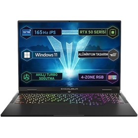 Resim Casper Excalibur G915 G915.1362-EN70A-C i7-13620H 64 GB 4 TB SSD RTX5070 16" W11H Dizüstü Bilgisayar 
