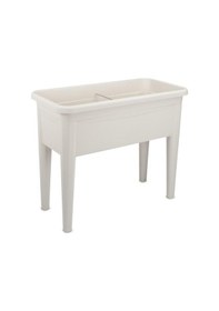 Resim Omnipazar So-ab03 Dekoratif Ayaklı Bahçe Yetiştirme Saksı 60 Litre No 3 Kirli Beyaz 113 
