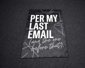 Resim Yeni Lüks Dekoratif Per My Last Email Tasarım Digital Baskı Makine Halısı 7119 