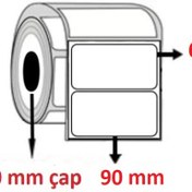 Resim Özsaraç Etiket Eco Termal Etiket 60 x 90 MM 500'lü Sarım 