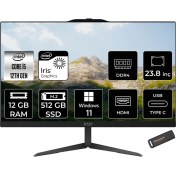 Resim Msı Modern AM242 Intel Core I5 1235U 12GB 512GB SSD 23.8" Fhd Windows 11 Home All In One Bilgisayar & Per4 USB Bellek 12M838XTRP357 