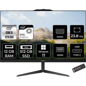 Resim Msı Modern AM242 Intel Core I5 1235U 12GB 512GB SSD 23.8" Fhd Windows 11 Home All In One Bilgisayar & Per4 USB Bellek 12M838XTRP357 
