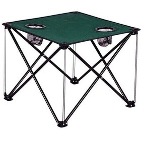 Resim Katlanabilir Kamp Piknik Bahçe Masası Yeşil 