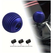 Resim Besthome1 Alaşımlı Manuel Vites Topu 3d Spiral Tasarım Yarış Stili Mavi Renk Kolay Montaj 