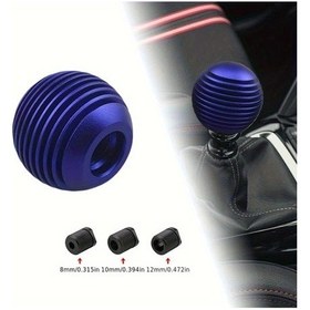 Resim Besthome1 Alaşımlı Manuel Vites Topu 3d Spiral Tasarım Yarış Stili Mavi Renk Kolay Montaj 