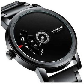 Resim Bosphorusboutique02 Fngeen S230 Erkek Kuvars Saat, Beyaz Çelik, 40mm, İşaretçi Olmayan, Kalender, 30m Su Geçirmez Çok Renkli 