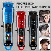 Resim LCD Ekranlı Profesyonel Şeffaf Saç Kesme Makinesi Seti - 4 Ayrılabilir Taraklar, USB Şarjlı, Kablosuz Taşınabilir Erkek Tıraş Makinesi, Salon ve Ev Kullanımı İçin Çok Hızlı Güzellik Aracı, Arkadaşlar için Mükemmel Hediye, Babalar Günü Hediyesi 