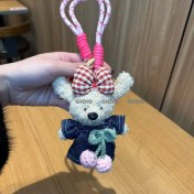 Resim Silver1 Sevimli Renkli Ip Peluş Ayı Kolye El Yapımı Oyuncaklar Küçük Bebek Çanta Çekicilik Sevimli Bebek Cep Telefonu Çekicilik (Yurt Dışından) 