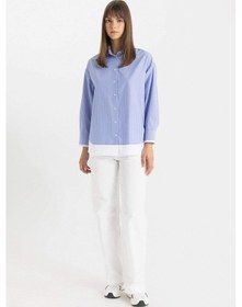 Resim Defacto Wide Leg Geniş Bol Paça Cepli Beyaz Basic Düz Gabardin Pantolon C4528AX24SMWT83 Beyaz 