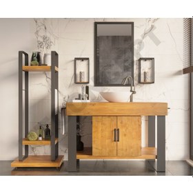 Resim Ntconcept Arwen Doğal Ahşap Hilton 3'Lü Set Açık Ceviz 