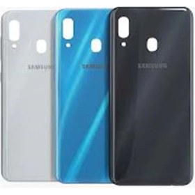 Resim Telefon Kulübesi Samsung A30 SM-A305F Arka Kapak Batarya Pil Kapağı Siyah 