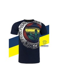 Resim Fenerbahçe Lisanslı Tribün 6 Renk Logolu Spor T-shirt Sarı 