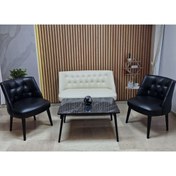 Resim Azra Aksesuar Deri Çay Seti Koltuk Takımı + SEHPA - Oturma Grubu - Cafe Mobilya - Ofis Mobilya - Balkon Mobilya 