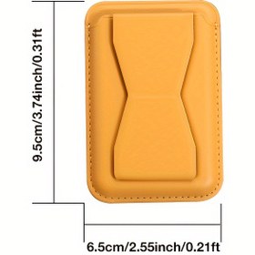 Resim Lessmore Manyetik Cep Telefonu Tutucu Kredi Kartı Kılıfı iPhone 15/14/13/12 serisi için manyetik cüzdan kart tutucu Kredi kartı veya kimlik kartı mevcut, Lessmore 