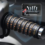 Resim 2 Adet Motosiklet ve Bisiklet Gidon Bandı - Ağır Hizmet Tipi PU Deri Tutma Bant, Titreşim Önleyici Pedli, Kaymaz Tutuş, Motorlar, Yol, Dağ, Hibrit, Cruiser, Dirt Bike için Uygun - Motosiklet Gidon Aksesuarları (2 Adet), Motokros Aksesuarları, Yol Güvenliği Artışı, Şık Görünüm, Dayanıklı Yapışkan Kaplama 