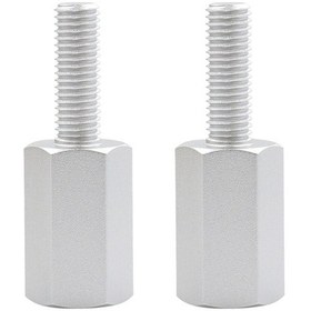 Resim Can Am X3 İçin 2 Adet Gümüş Alüminyum Sandalye Yükseltici Değiştirme Parçası 